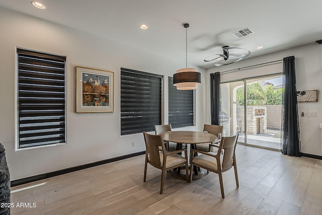 199 E Tangerine Path, Queen Creek, AZ 85140 - dining area featuring light wood-style floors and recessed lighting