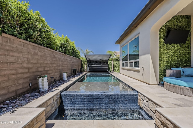 199 E Tangerine Path, Queen Creek, AZ 85140 - view of pool with a fenced backyard and a hot tub