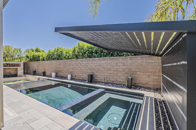 199 E Tangerine Path, Queen Creek, AZ 85140 - view of swimming pool featuring a pool with connected hot tub
