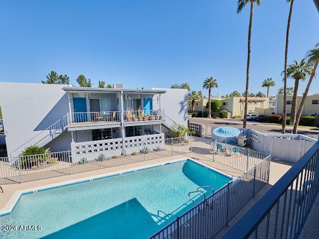 view of pool with a patio area