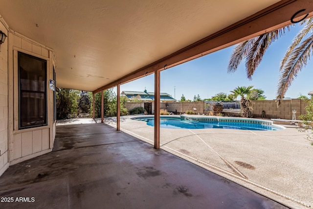 6032 W Grovers Ave, Glendale, AZ 85308 - view of swimming pool featuring a patio area and a fenced backyard