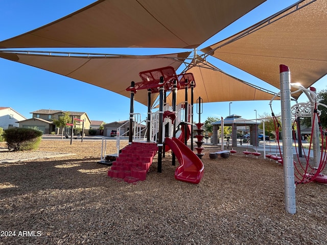 view of jungle gym