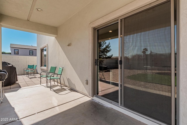 exterior space with grilling area