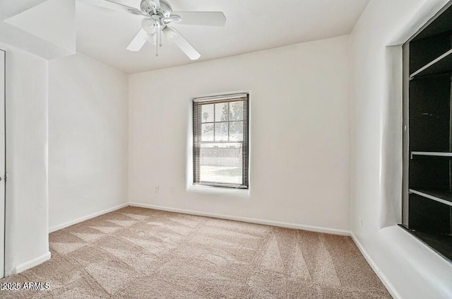 3949 E Earll Dr, Phoenix, AZ 85018 - empty room featuring carpet, ceiling fan, and baseboards