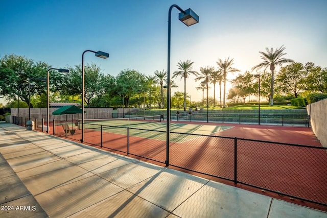 view of tennis court