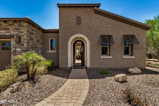 view of front of home