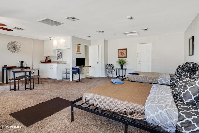 7520 E Papago Dr, Scottsdale, AZ 85257 - bedroom featuring visible vents and carpet