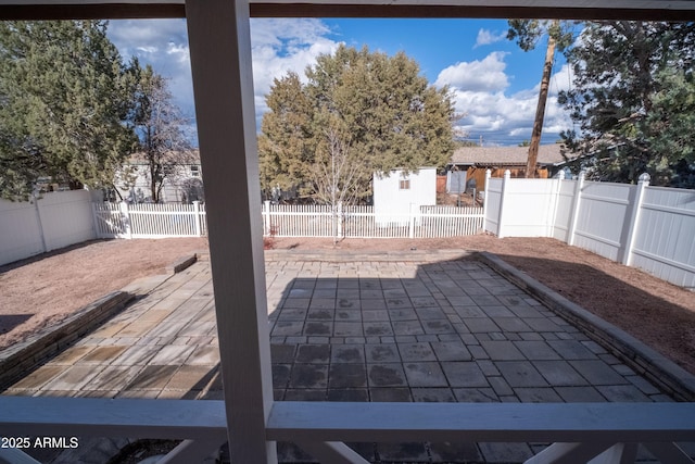 7411 N Toya Vista Rd, Payson, AZ 85541 - view of patio featuring a fenced backyard