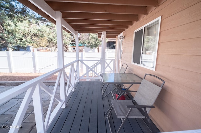7411 N Toya Vista Rd, Payson, AZ 85541 - deck with fence