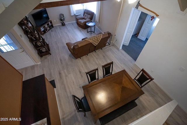 7411 N Toya Vista Rd, Payson, AZ 85541 - living room with wood finished floors, plenty of natural light, and baseboards