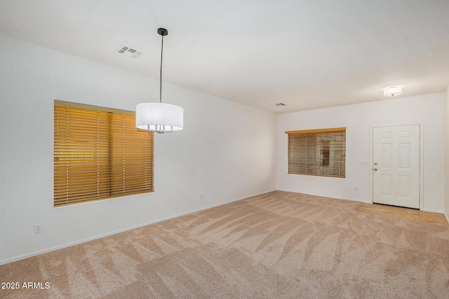 view of carpeted empty room