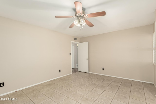 6025 N 10th Pl, Phoenix, AZ 85014 - unfurnished room with ceiling fan and light tile patterned flooring