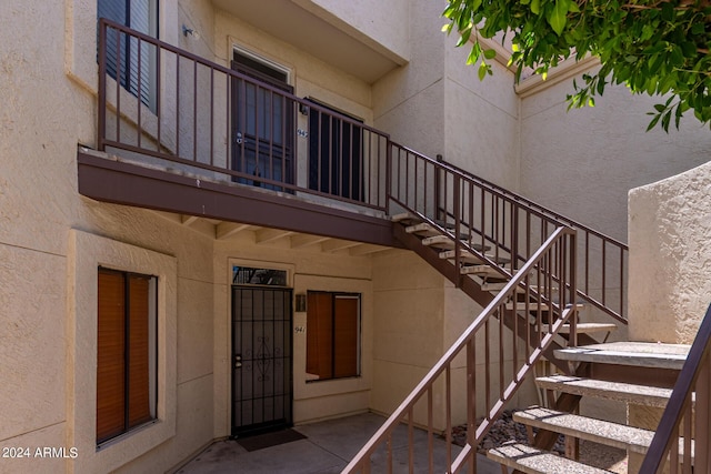 view of stairs