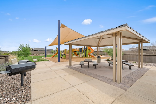 3505 W Verde River Rd, San Tan Valley, AZ 85144 - surrounding community with a patio, playground community, and fence