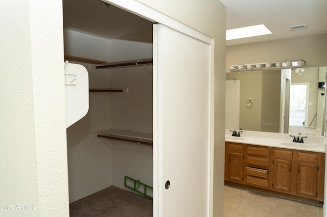 bathroom with vanity