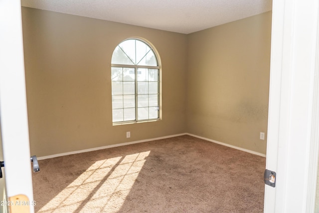 empty room featuring light colored carpet