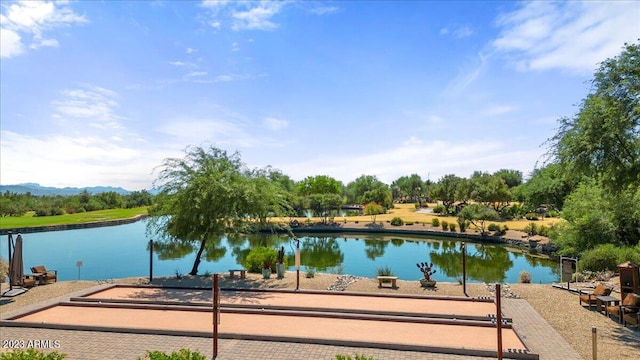 view of water feature