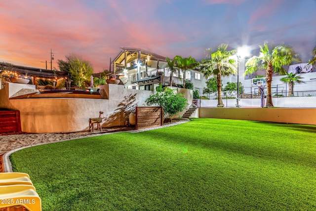 36723 N 33rd Ave, Phoenix, AZ 85086 - view of yard featuring fence and stairway