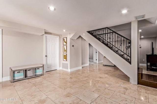 36723 N 33rd Ave, Phoenix, AZ 85086 - interior space with recessed lighting, baseboards, stairway, and visible vents