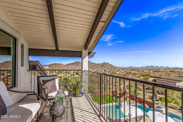 36723 N 33rd Ave, Phoenix, AZ 85086 - balcony featuring a mountain view and outdoor lounge area