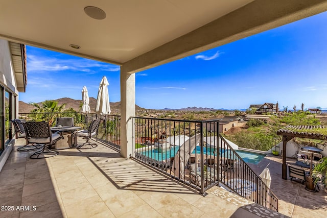 36723 N 33rd Ave, Phoenix, AZ 85086 - view of patio with a mountain view and a fenced in pool