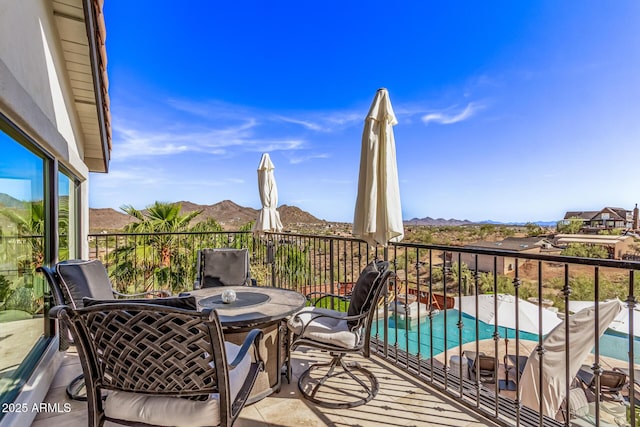 36723 N 33rd Ave, Phoenix, AZ 85086 - balcony with outdoor dining area and a mountain view