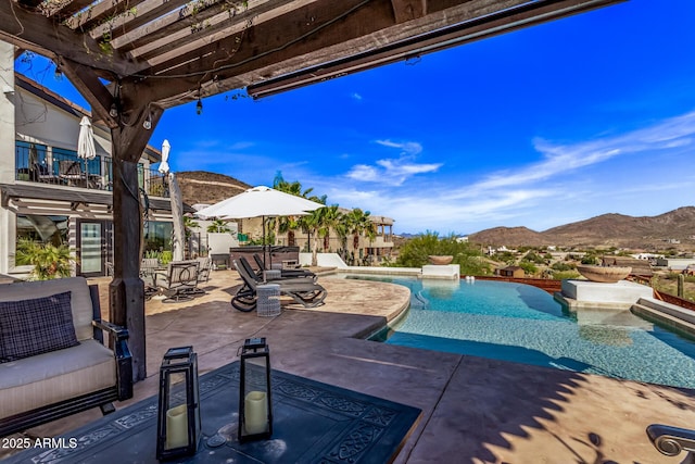 36723 N 33rd Ave, Phoenix, AZ 85086 - outdoor pool featuring a patio and a mountain view