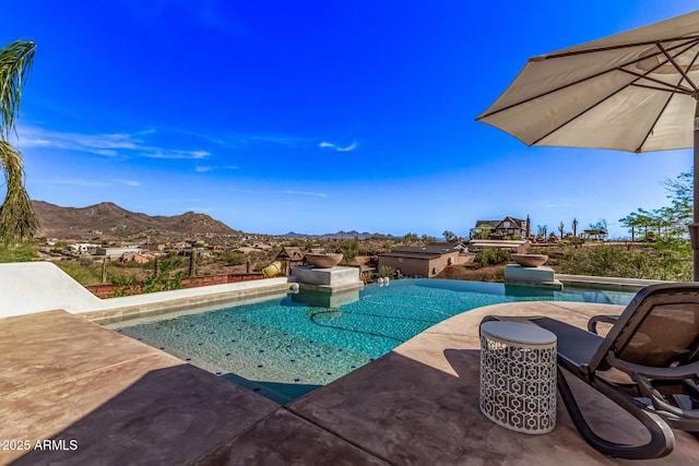 36723 N 33rd Ave, Phoenix, AZ 85086 - outdoor pool featuring a mountain view and a patio