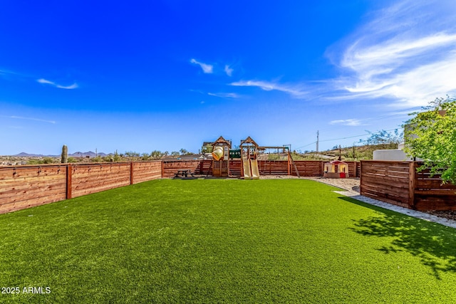36723 N 33rd Ave, Phoenix, AZ 85086 - view of yard with a fenced backyard and a playground