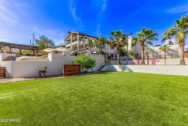 36723 N 33rd Ave, Phoenix, AZ 85086 - view of yard with fence and stairway