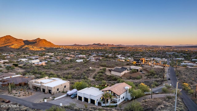 36723 N 33rd Ave, Phoenix, AZ 85086 - aerial view at dusk with a mountain view