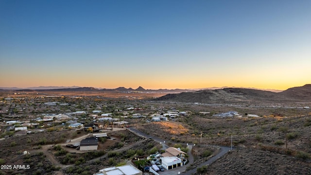 36723 N 33rd Ave, Phoenix, AZ 85086 - aerial view at dusk with a mountain view