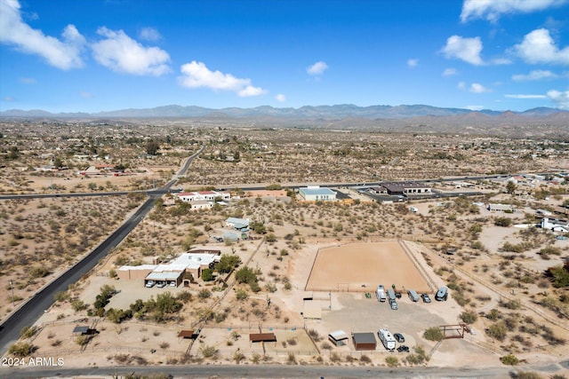 aerial view featuring a mountain view