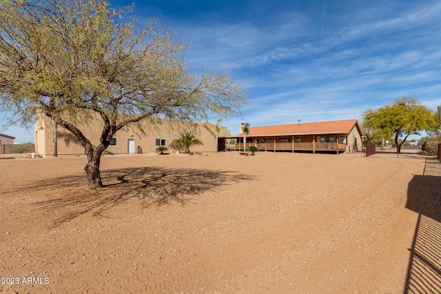 view of front of home featuring stucco siding