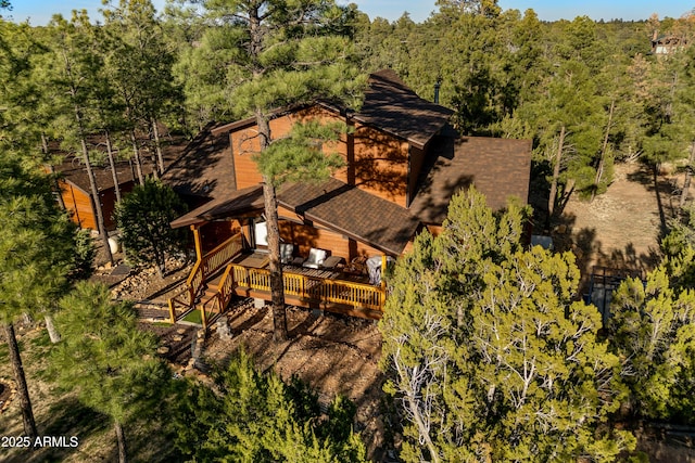 3334 Sawmill Ridge Loop, Heber, AZ 85928 - view from above of property with a forest