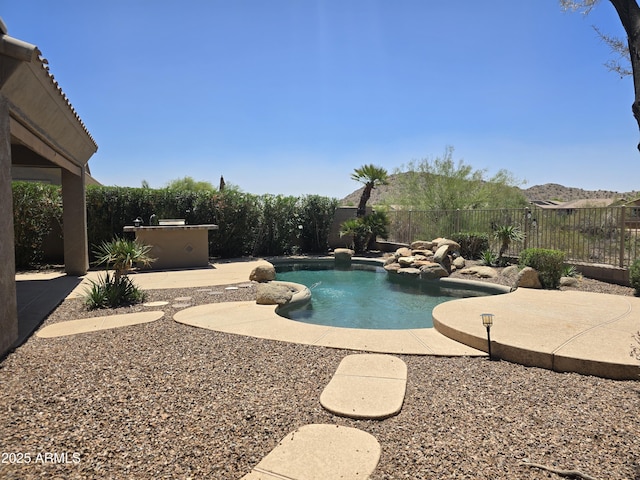 18359 W Sweet Acacia Dr, Goodyear, AZ 85338 - view of pool featuring a fenced backyard and a patio area