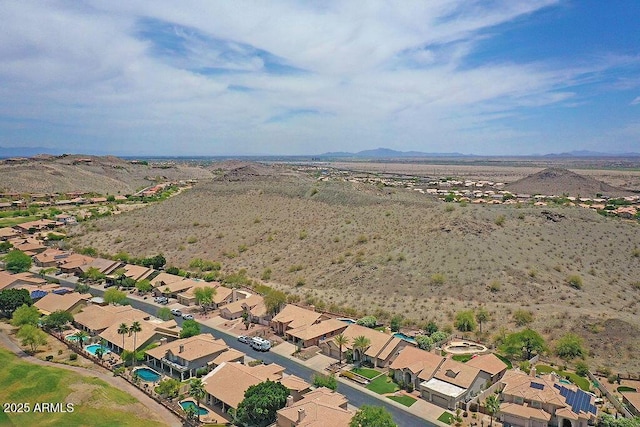 16219 S 14th Way, Phoenix, AZ 85048 - aerial overview of property's location featuring a mountainous background and nearby suburban area