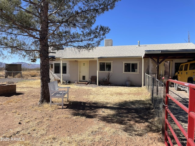 view of back of property