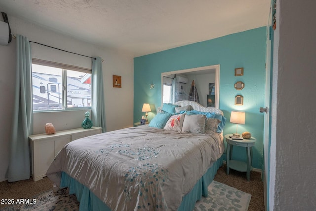 bedroom with carpet floors