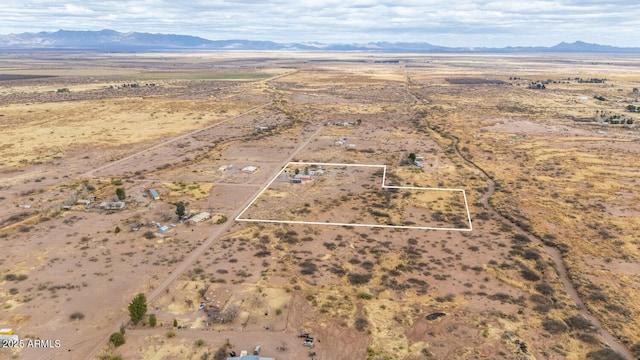 aerial view featuring a mountain view