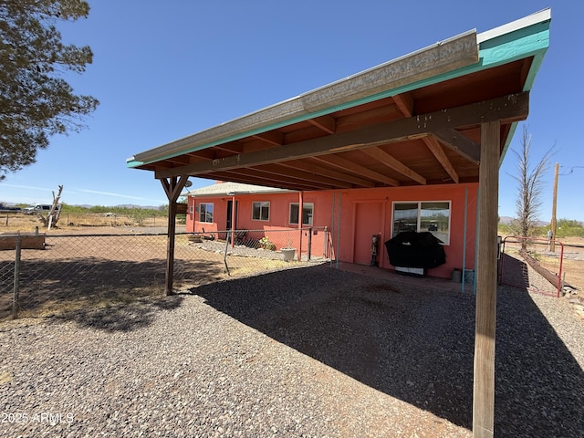 5075 W Terra Way, Mcneal, AZ 85617 - exterior space with fence and a carport