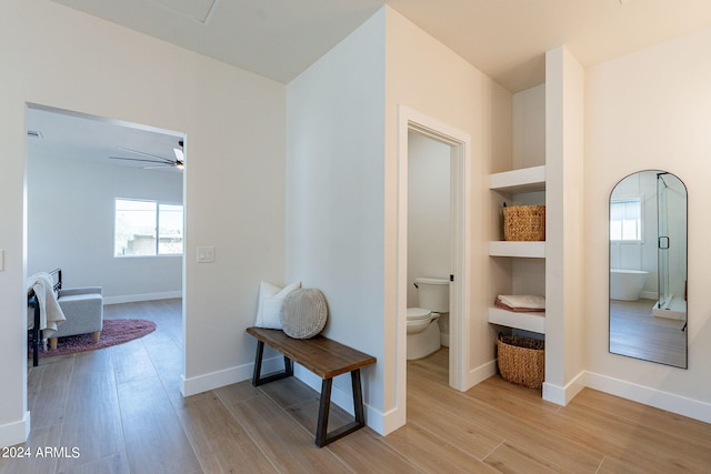3939 S Veronica Ln, Gold Canyon, AZ 85118 - corridor with light wood-style flooring and baseboards