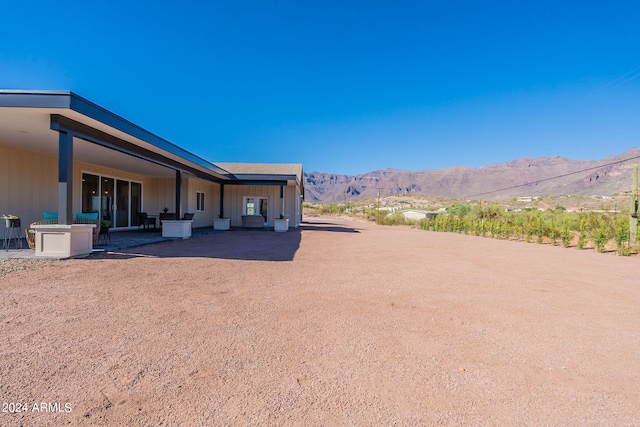 3939 S Veronica Ln, Gold Canyon, AZ 85118 - view of yard featuring a patio and a mountain view