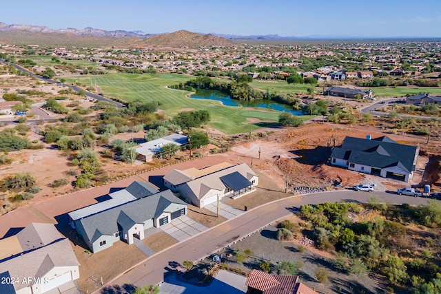 3939 S Veronica Ln, Gold Canyon, AZ 85118 - aerial view with a residential view, golf course view, and a water and mountain view