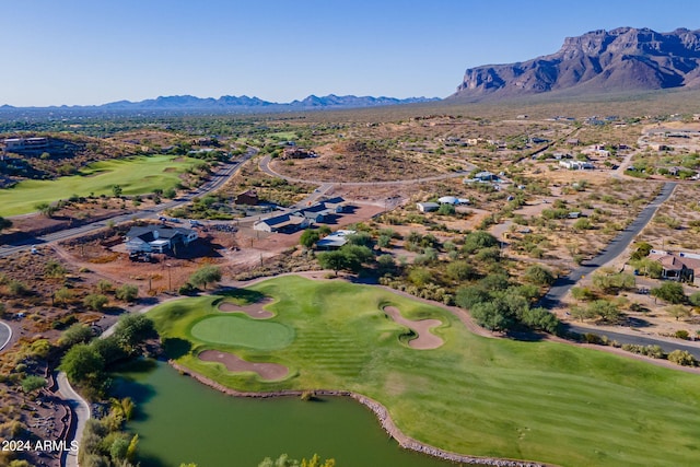 3939 S Veronica Ln, Gold Canyon, AZ 85118 - birds eye view of property featuring golf course view and a mountain view