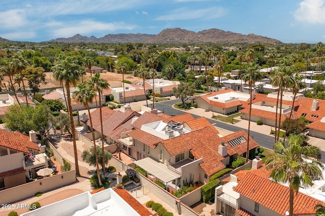 7115 E Buena Terra Way, Paradise Valley, AZ 85253 - aerial view of residential area featuring a mountainous background