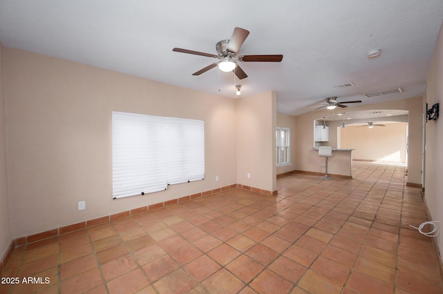 view of tiled spare room