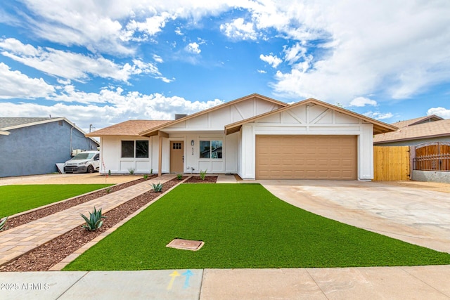 524 S Pioneer, Mesa, AZ 85204 - single story home with driveway, an attached garage, and board and batten siding