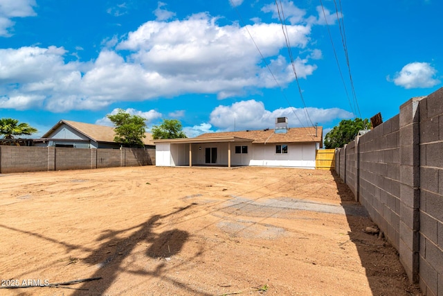 524 S Pioneer, Mesa, AZ 85204 - back of house featuring a patio area and a fenced backyard