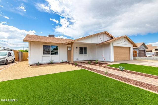 524 S Pioneer, Mesa, AZ 85204 - ranch-style home with board and batten siding, a garage, and driveway